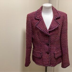 Women's Pink Tweed Jacket